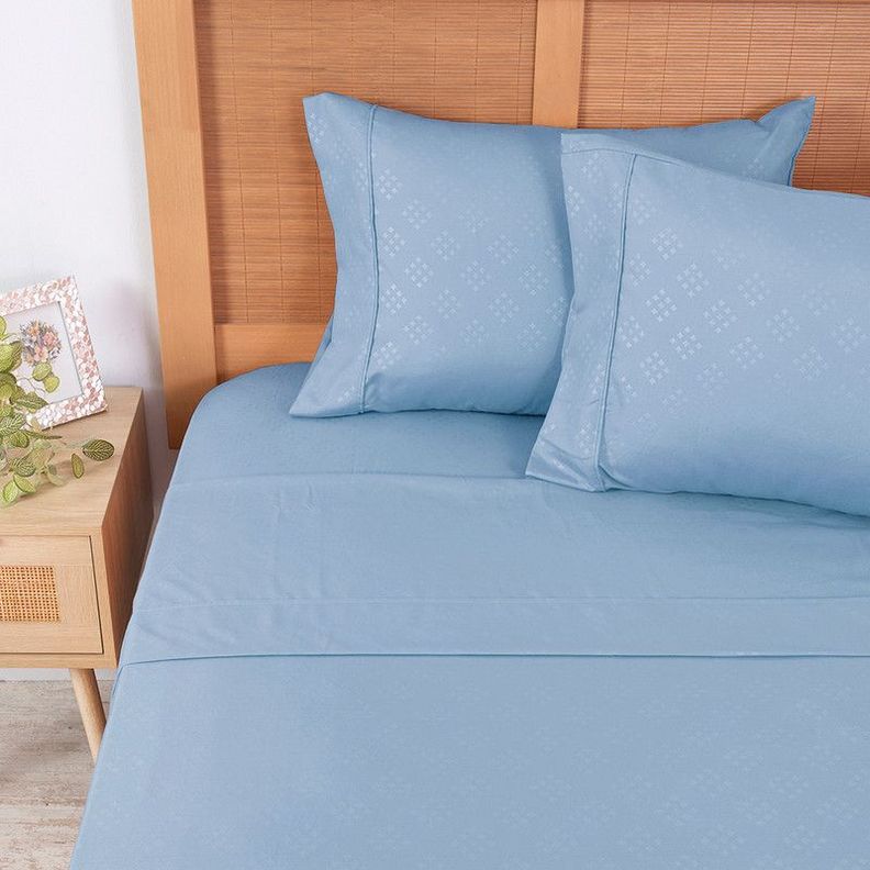Sabana MF Lisa Embossed 1.5 P Azul-1
