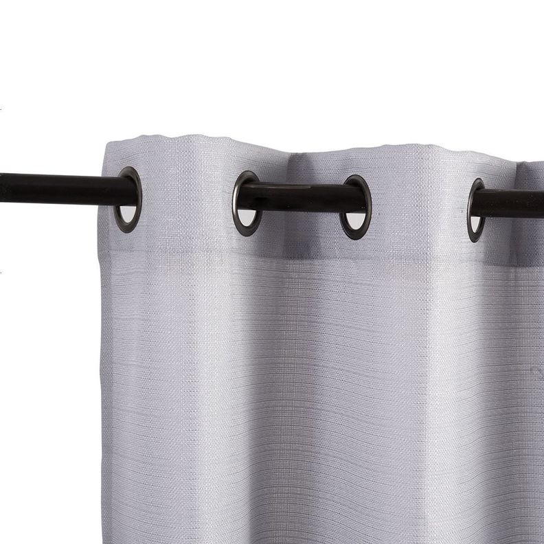 Set Cortina jqd Rustica 8pzas Argolla 140x220 Gris n-1