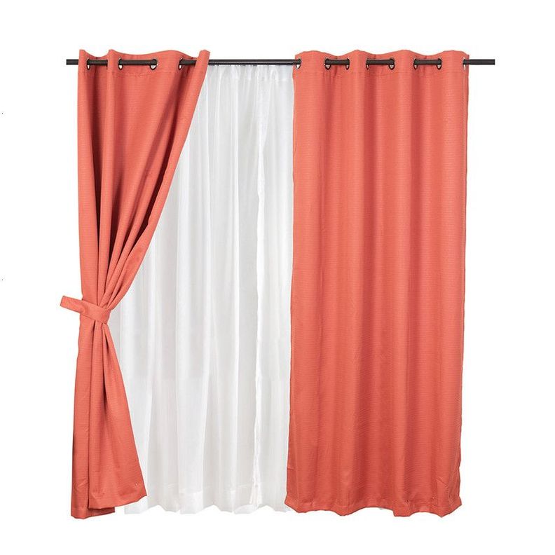 Set Cortina Blackout Emb. 8pzas Arg. 140x220 Terra Frutillar-0