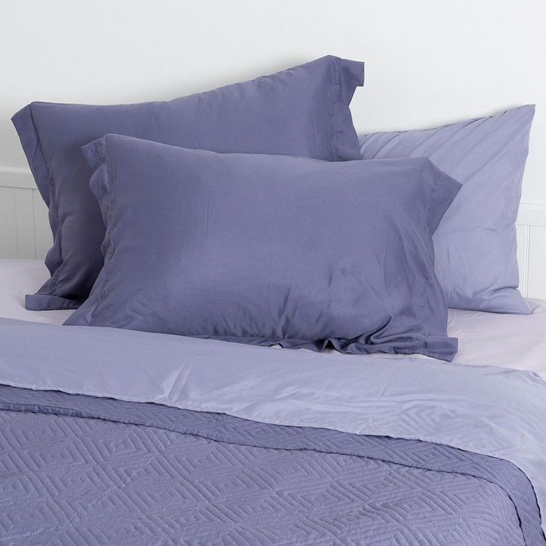 Set Quilt + Sabana Estampada 2 P Morado-1