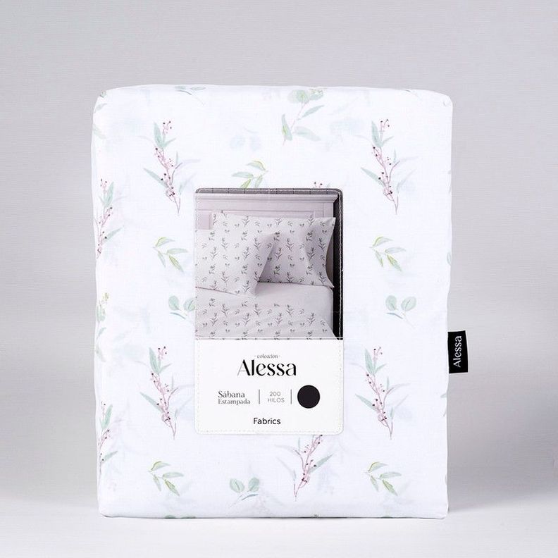 Sabana estampada 200H Verona 1.5 PL Verde-2