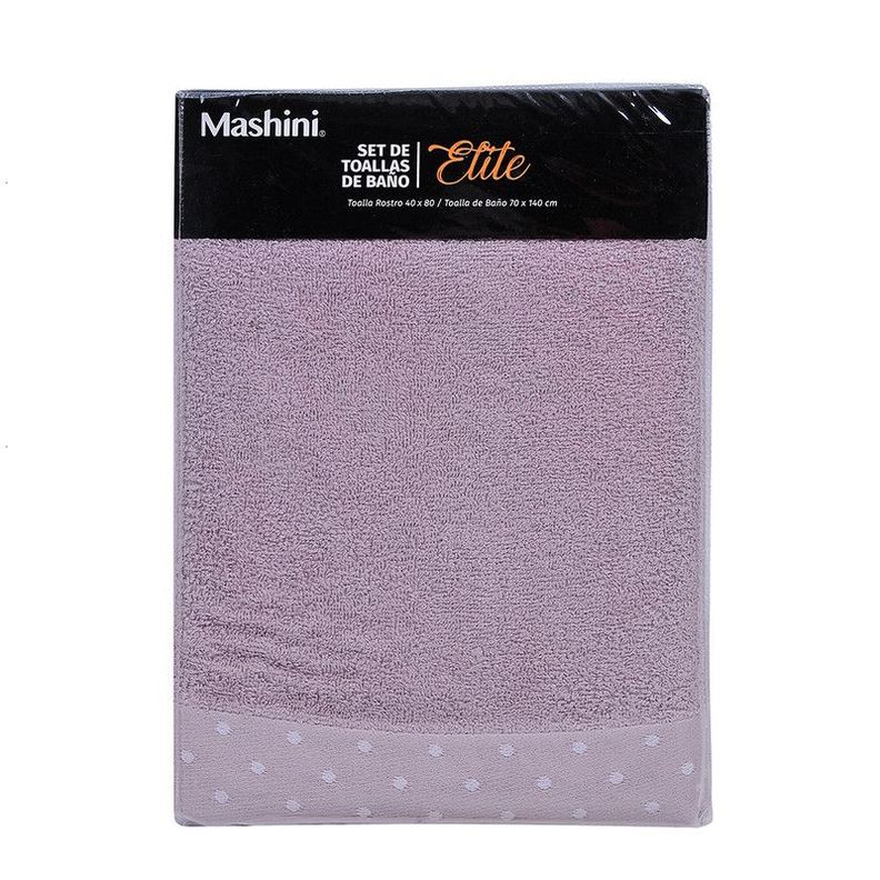 Set 2 toallas Elite 450 Lila-0