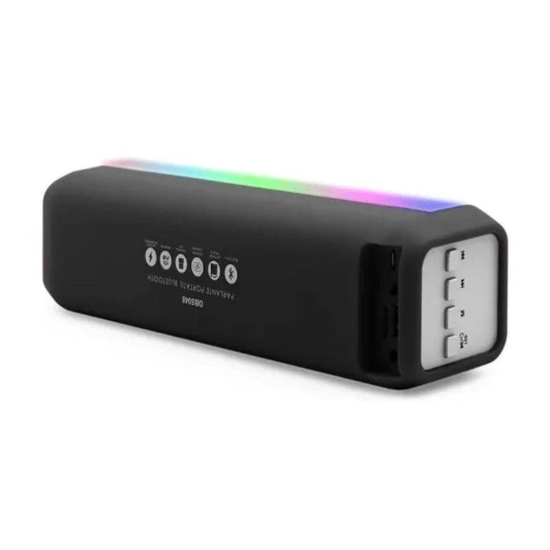 Parlante Bluetooth Portatil Radio FM Multicolor Negro-2