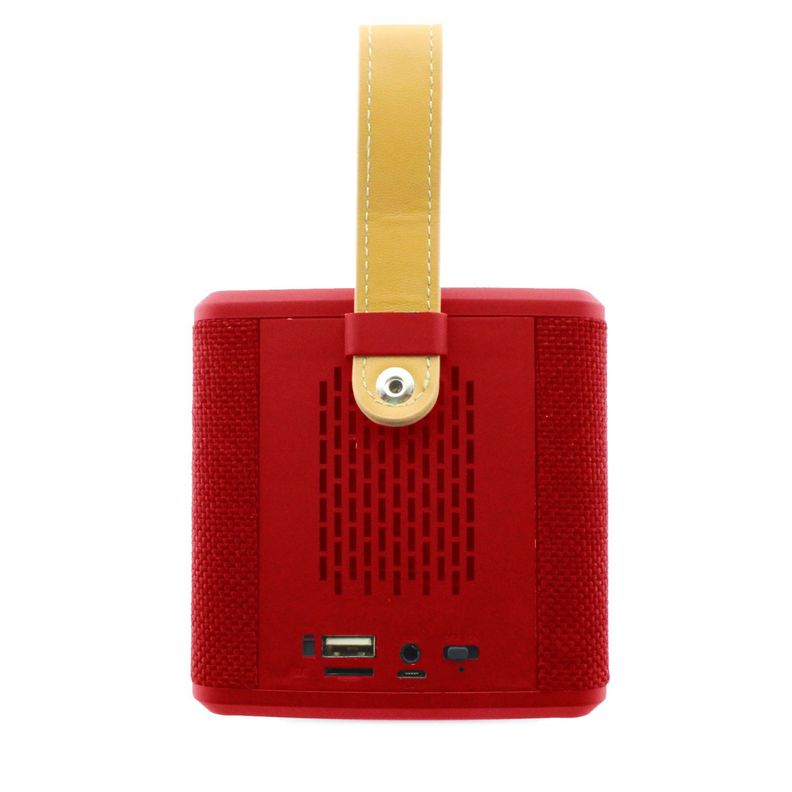 Parlante Portátil Inalámbrico Bluetooth 8W Rojo-2