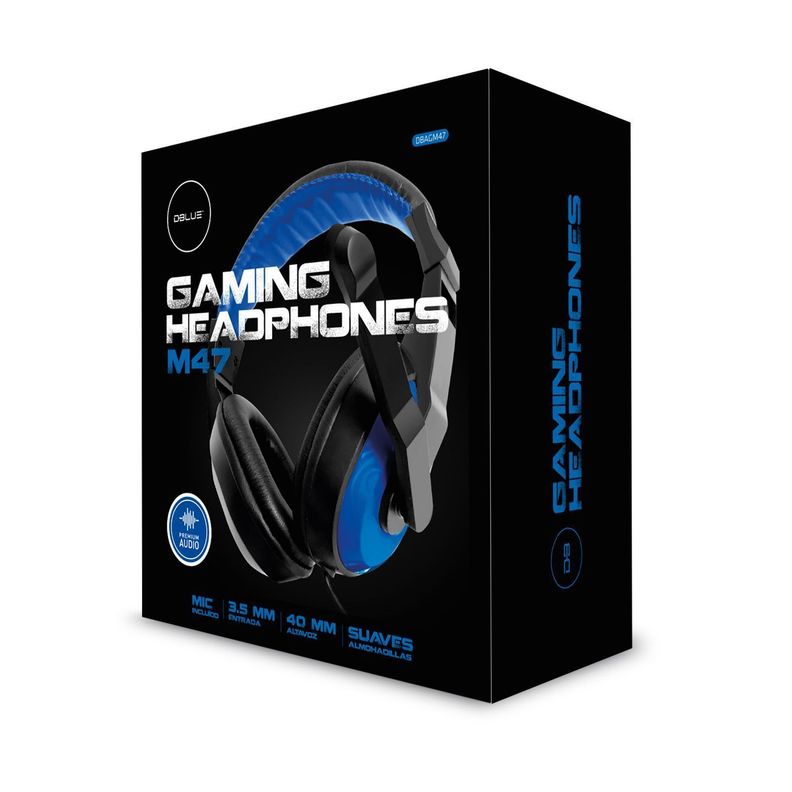 Audifonos Gamer PS4 Con Microfono 3.5mm Azul-2