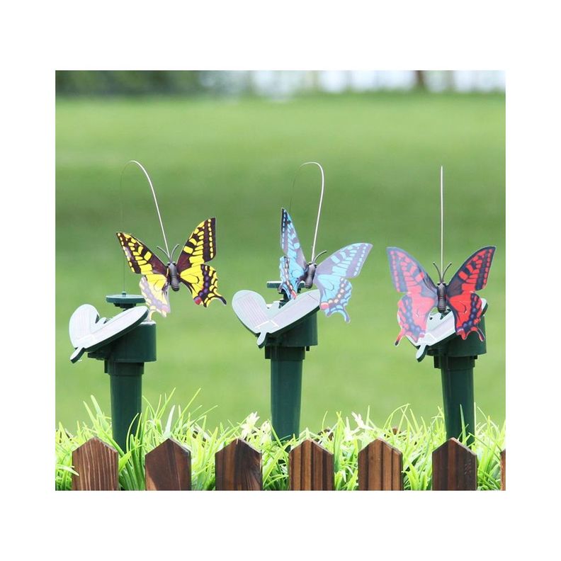 Estaca Para Jardin Mariposa Solar-4