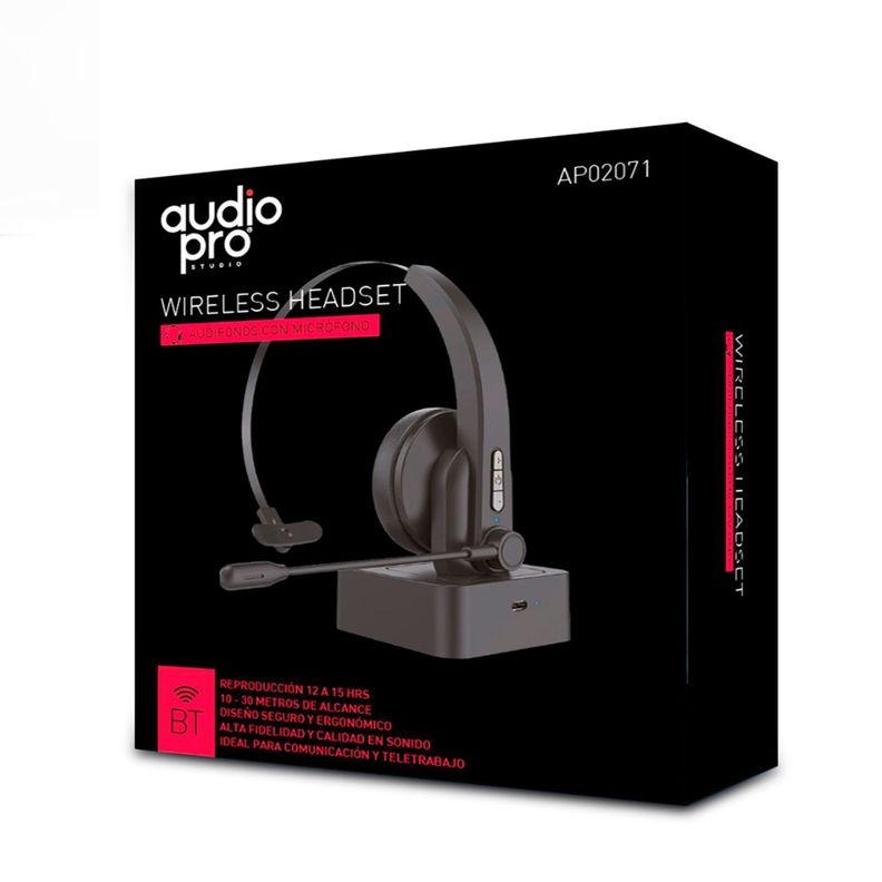 Audífonos Bluetooth Wireless Headset Conexión Tipo C Audiopro-2