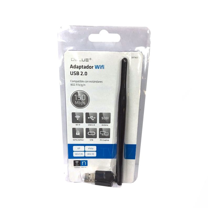 Antena Adaptador WIFI USB 2.0 150Mbps Dblue-0