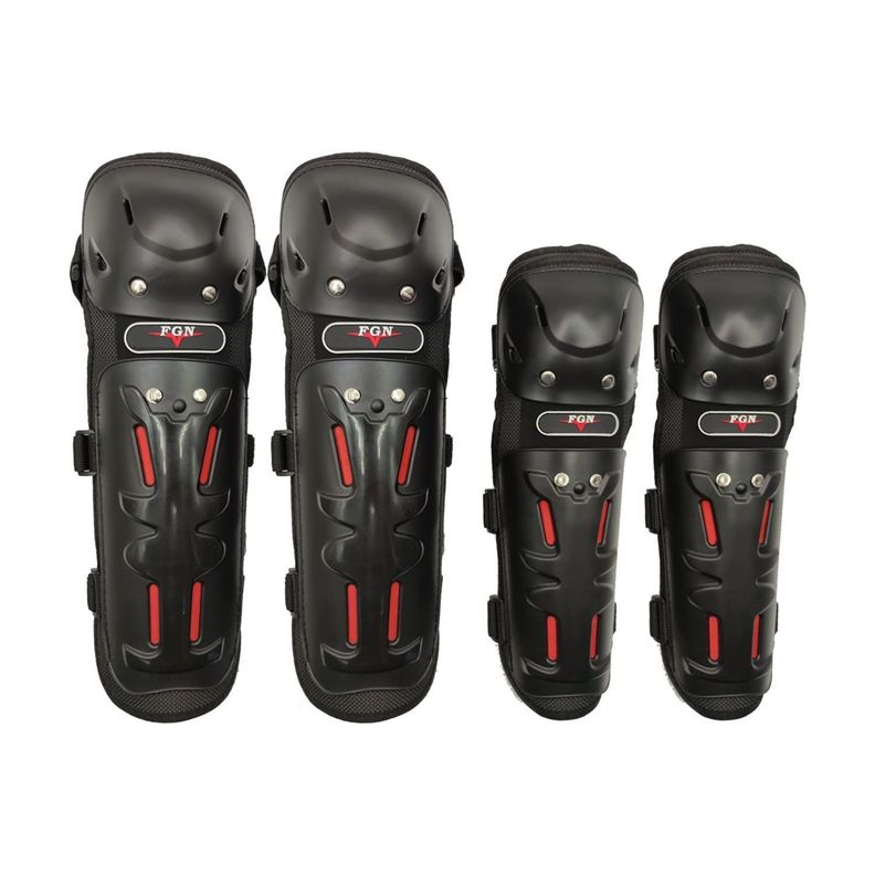 Coderas y Rodilleras Metalicas Para Motociclismo y Deportes-2