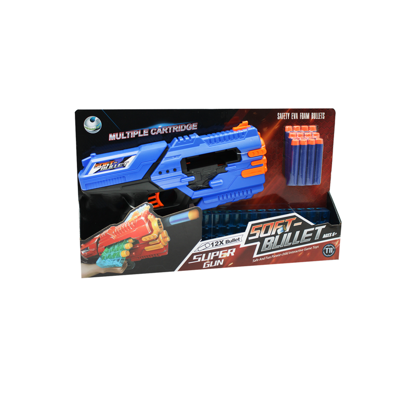 Juguete Pistola Lanza Dardos Azul-1