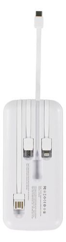 Powerbank Tecnolab 25000mah 22,5w Incluye 4 Cables, Blanco