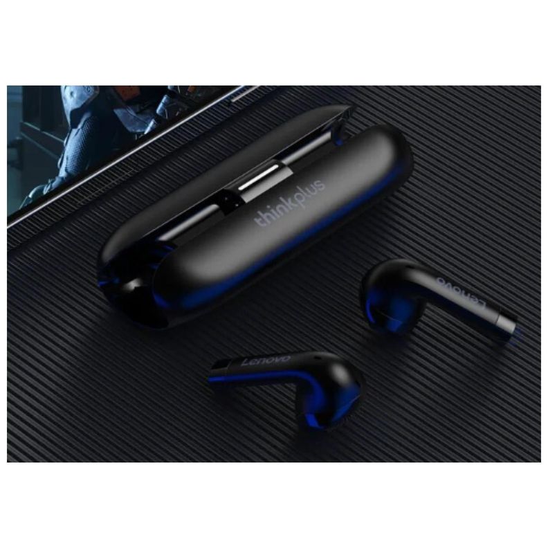 Audifonos Bluetooth Earbuds TW60 Lenovo Black-1