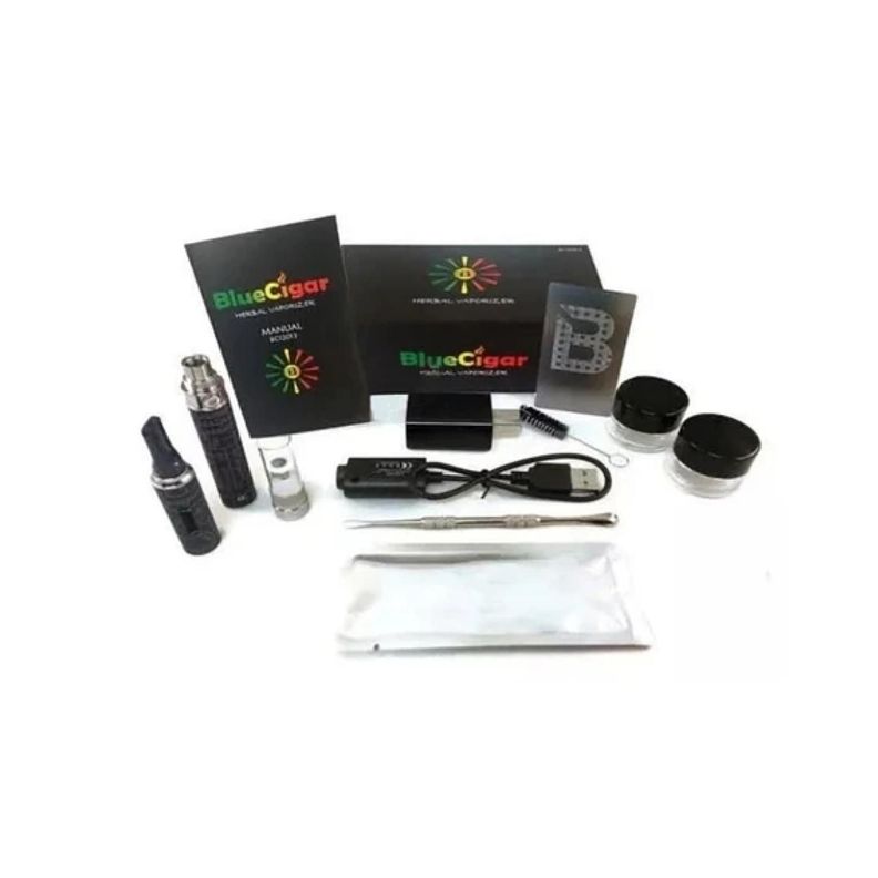 Vaporizador Herbal Recargable Cargador USB Blue Cigar-0