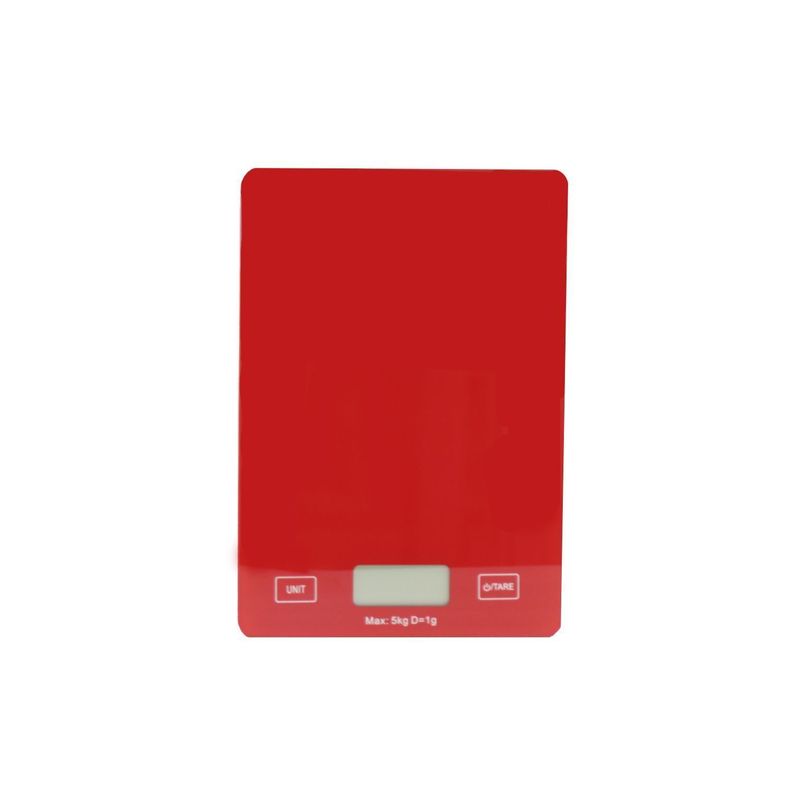 Pesa Balanza de Cocina Digital 5kg Roja Dblue-0