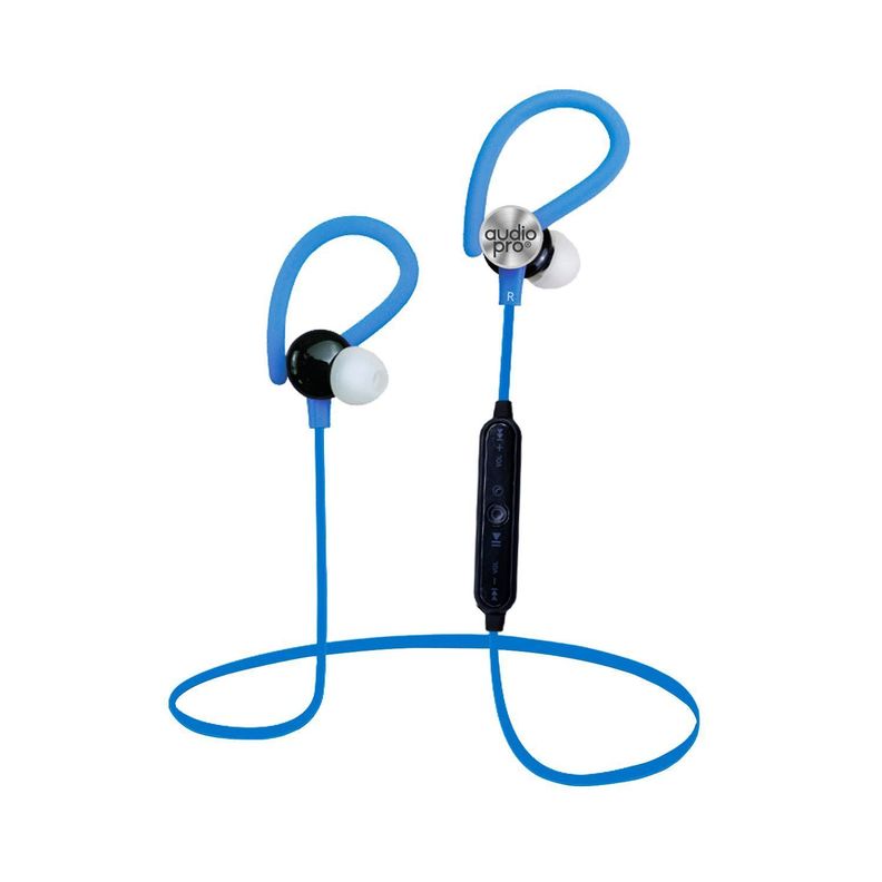 Audífono Deportivo Bluetooth Manos Libres Carga USB Azul Audiopro-1