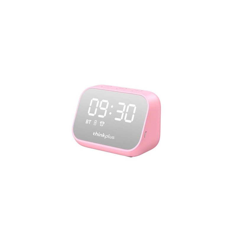 Parlante Reloj Despertador Lenovo TS13 Rosado-0