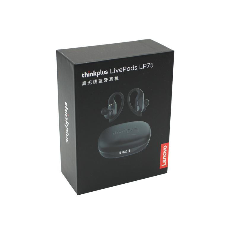 Audifonos Bluetooth Lenovo LP75 Negro BT 5.3-1