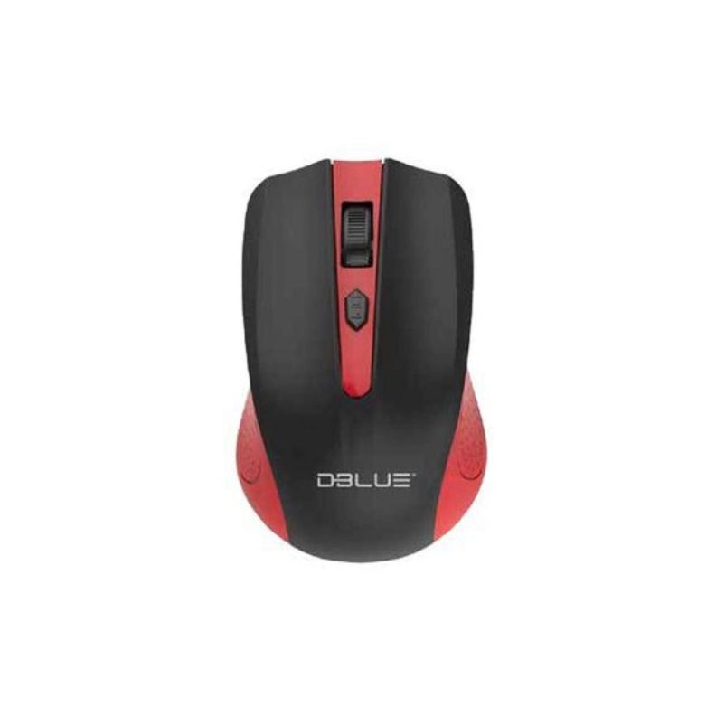 Mouse Inalambrico Optico USB 1000 DPI Rojo Dblue-2