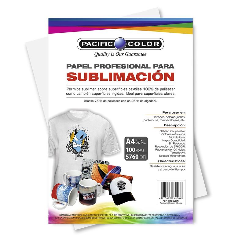 100 Hojas Papel Para Sublimación Profesional 100 Hojas A4-1