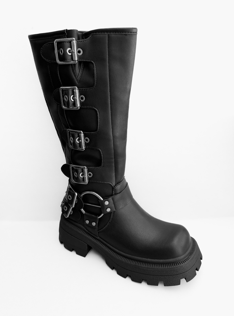BOTA MUJER DEBORA NEGRO BELLA MODA-0