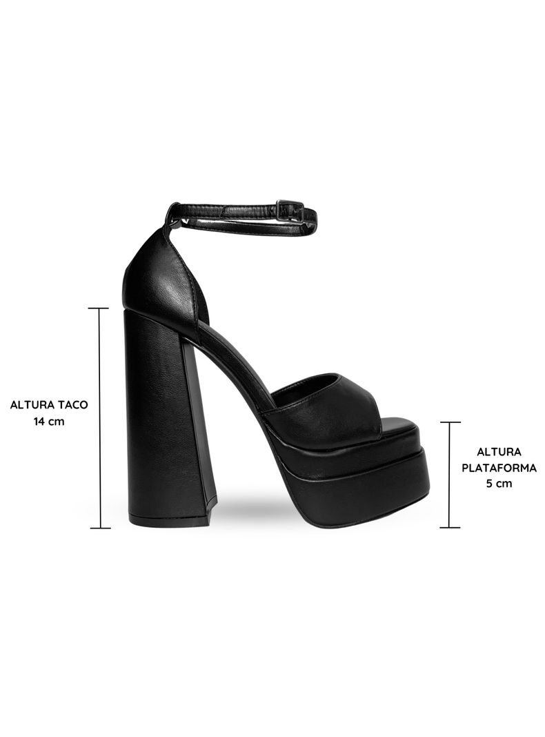 Sandalia Taco Alto Cloe Negro Bella Moda-5