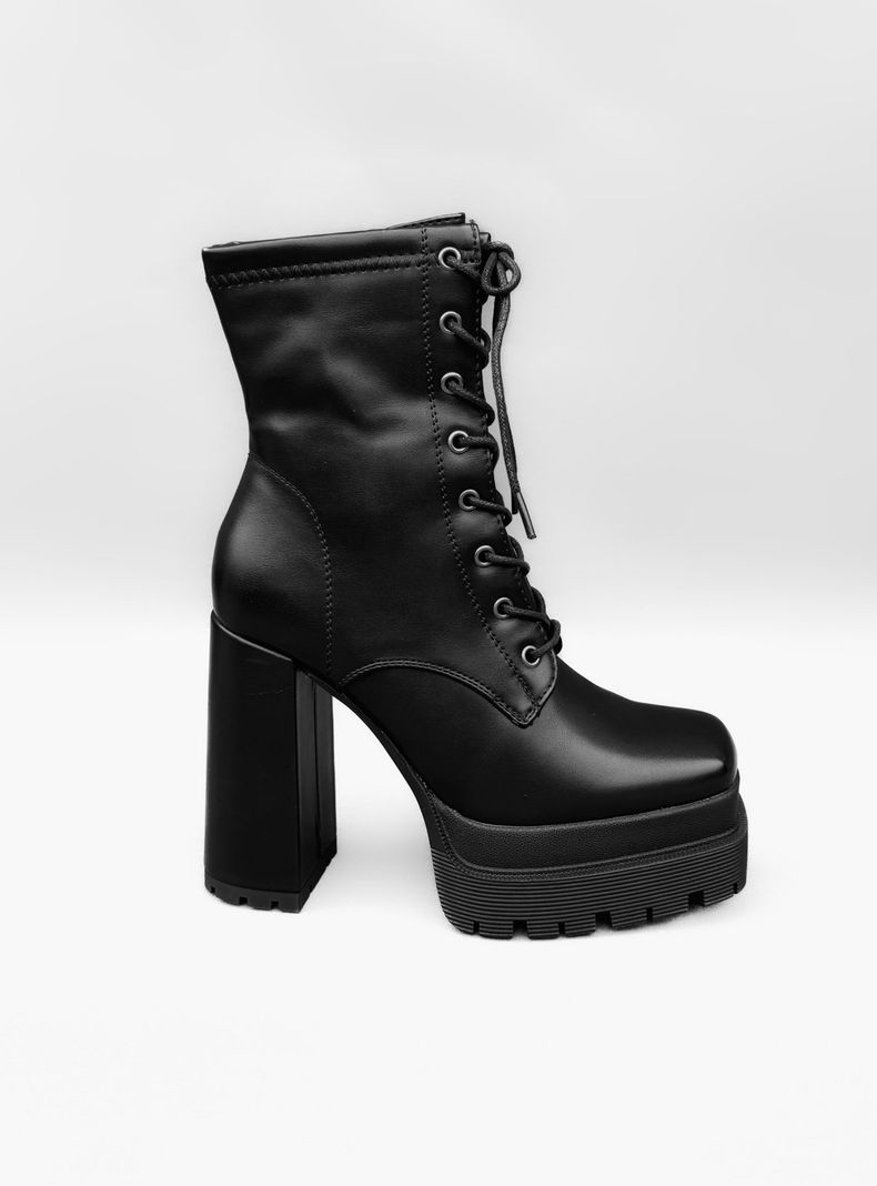 BOTIN MUJER JACKIE NEGRO BELLA MODA