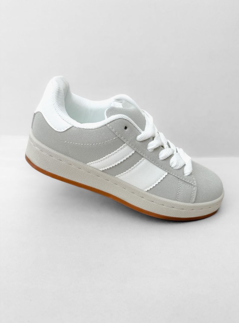 ZAPATILLA MUJER BADIA GRIS BELLA MODA-5