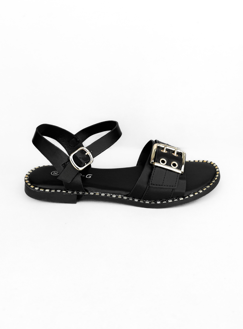 SANDALIA MUJER SARA NEGRO BELLA MODA 36