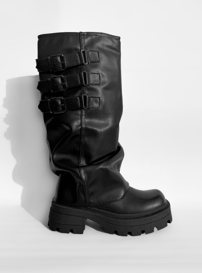 BOTA MUJER MAKA NEGRO BELLA MODA 35