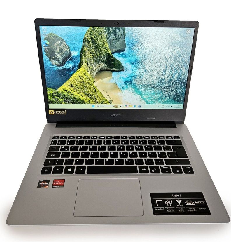 NOTEBOOK ACER ASPIRE 3 A314 AMD RYZEN 3-8GB RAM/250GB SSD