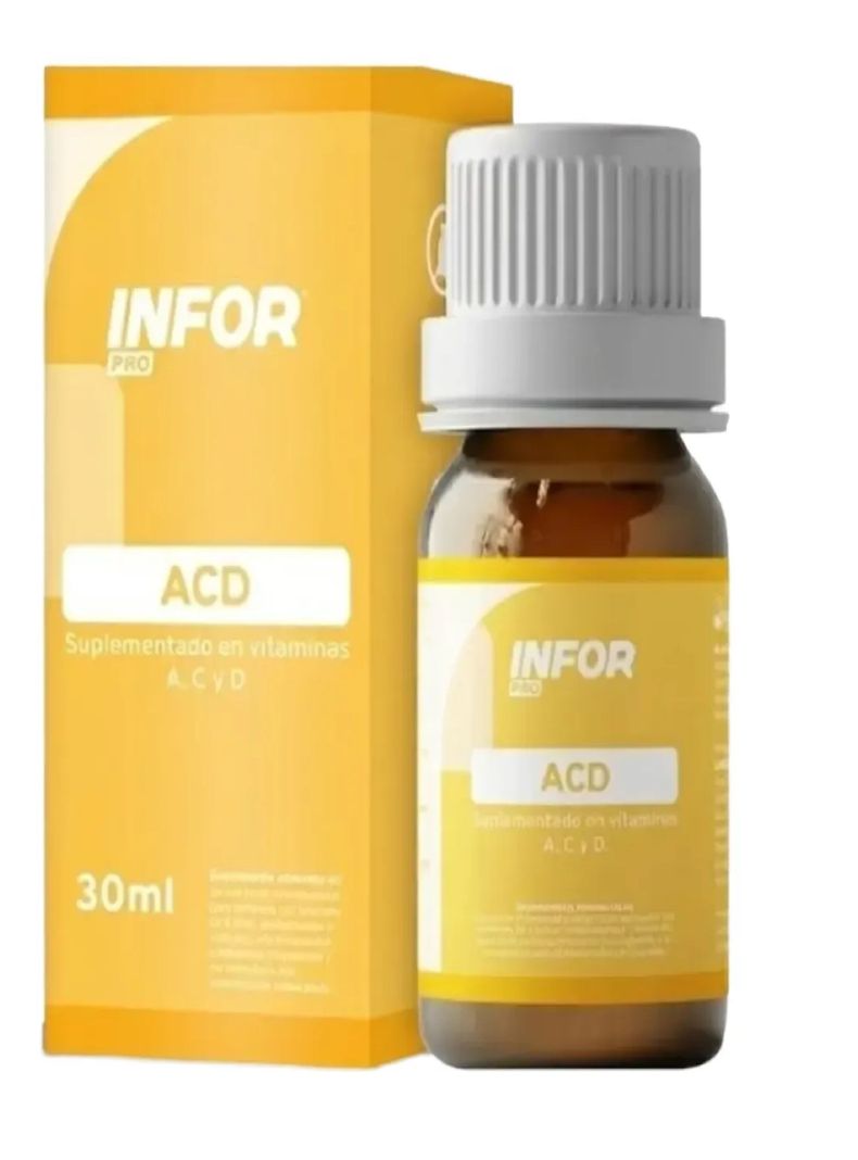 Infor Pro Vitaminas Acd Gotas 30ml Sabor Cereza Infortin Acd