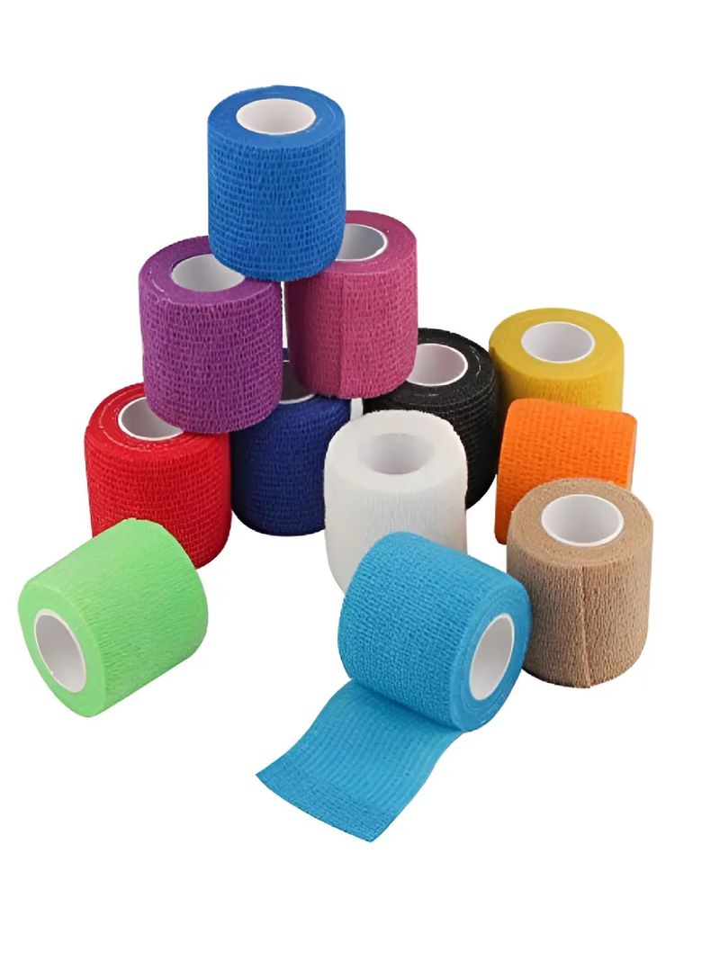 Pack X 5 Venda Coban Cinta Para Vendaje Deportes 75mm X450cm