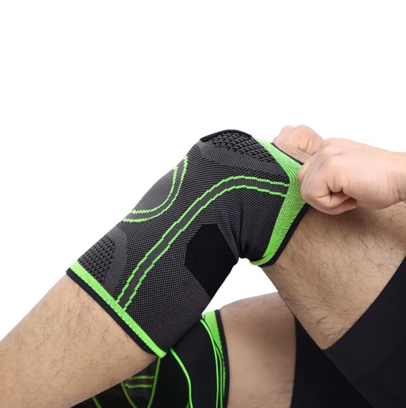 Rodillera de Compresión Elasticada Deportiva Ajustable con Velcros-1