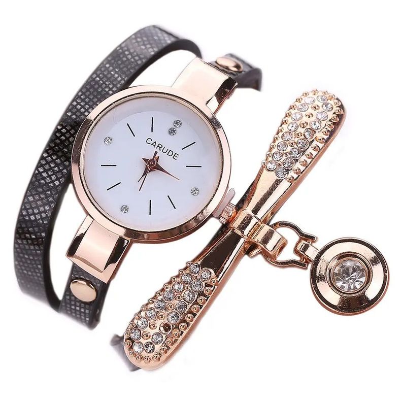 Reloj de lujo Personalizado para Mujeres con Incrustaciones y Pulsera-0