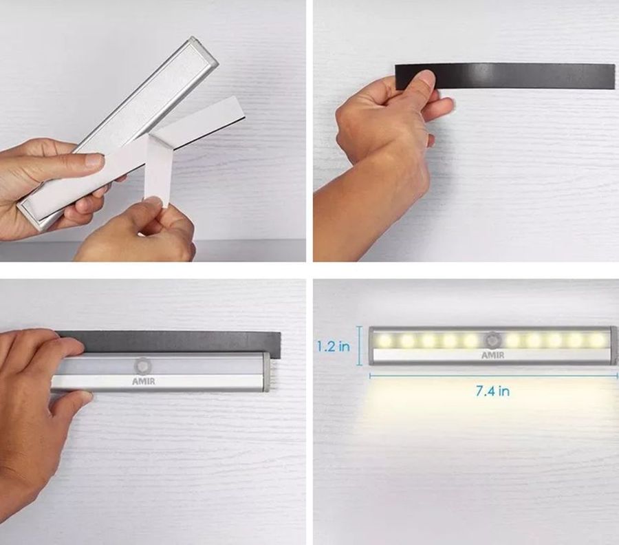 Barra Luz Led inteligente sensor de movimiento-5