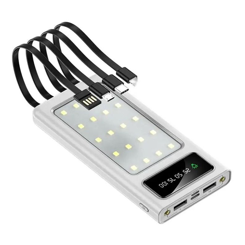 Power Bank 20000 mAh Carga Rápida Luces para Camping Multifuncional-0