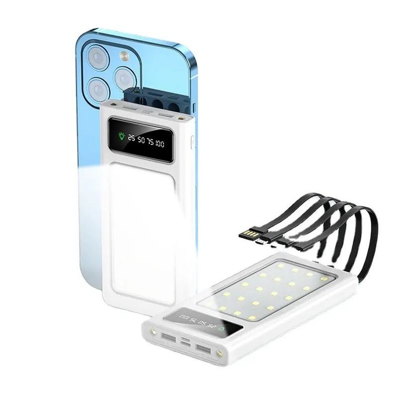 Power Bank 20000 mAh Carga Rápida Luces para Camping Multifuncional-1