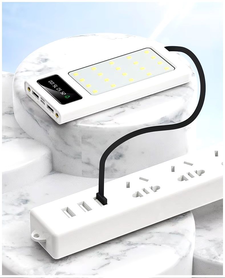 Power Bank 20000 mAh Carga Rápida Luces para Camping Multifuncional-2