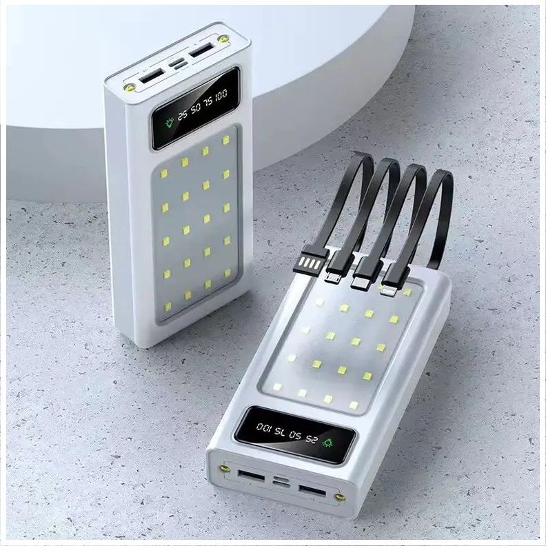 Power Bank 20000 mAh Carga Rápida Luces para Camping Multifuncional-3