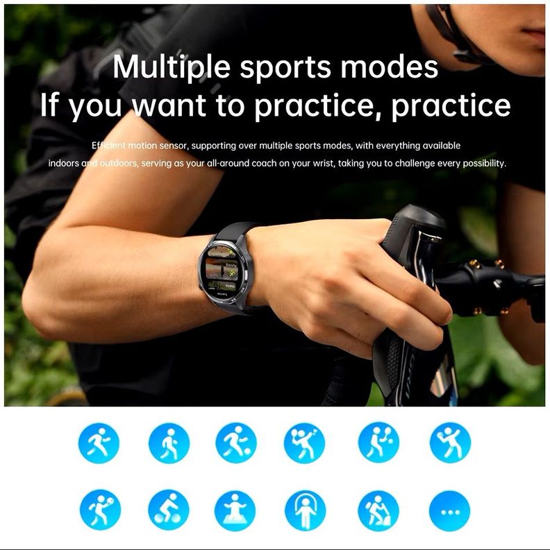 Smartwatch GT5 PRO Llamadas Bluetooth 5 Monitoreo Salud 300 mAh IP67-4