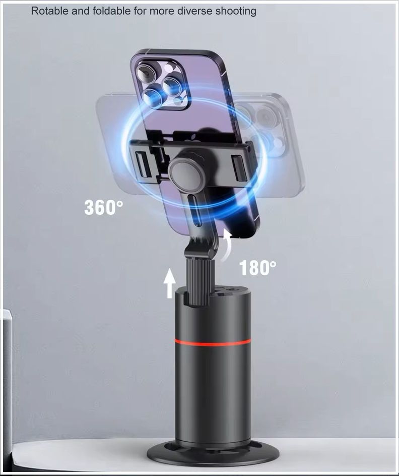 Trípode Seguimiento Facial Automático Control Remoto y Rotación 360°-5