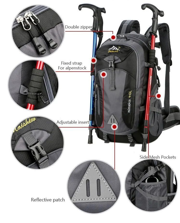 Mochila Multifuncional Outdoor impermeable-4