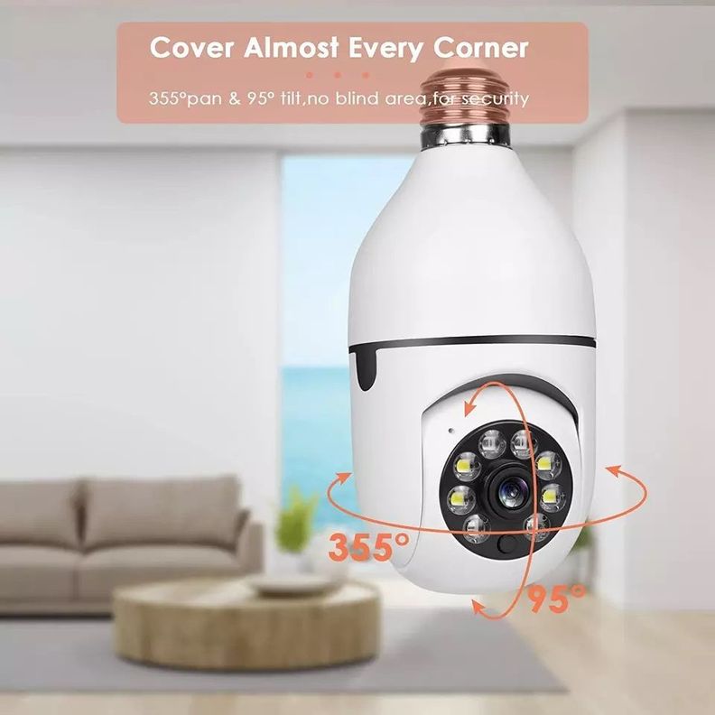 Cámara IP 360° Ampolleta motorizada Full HD -3