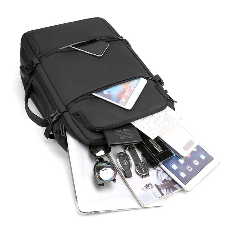 Mochila para Laptop impermeable con puerto USB-7
