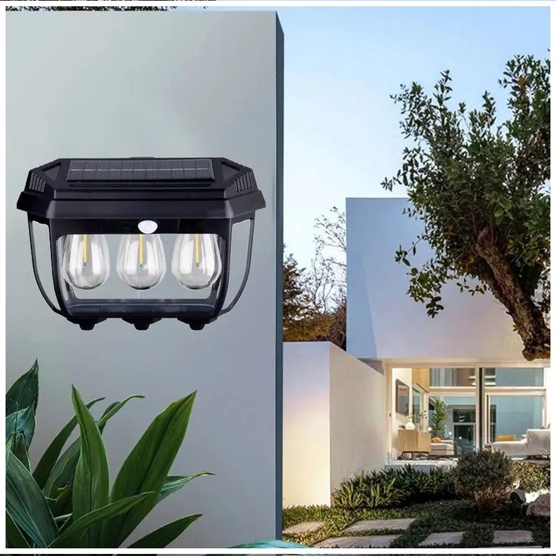 Lámpara Pared Solar Sensor de Movimiento Resistente al Agua Luz LED-1