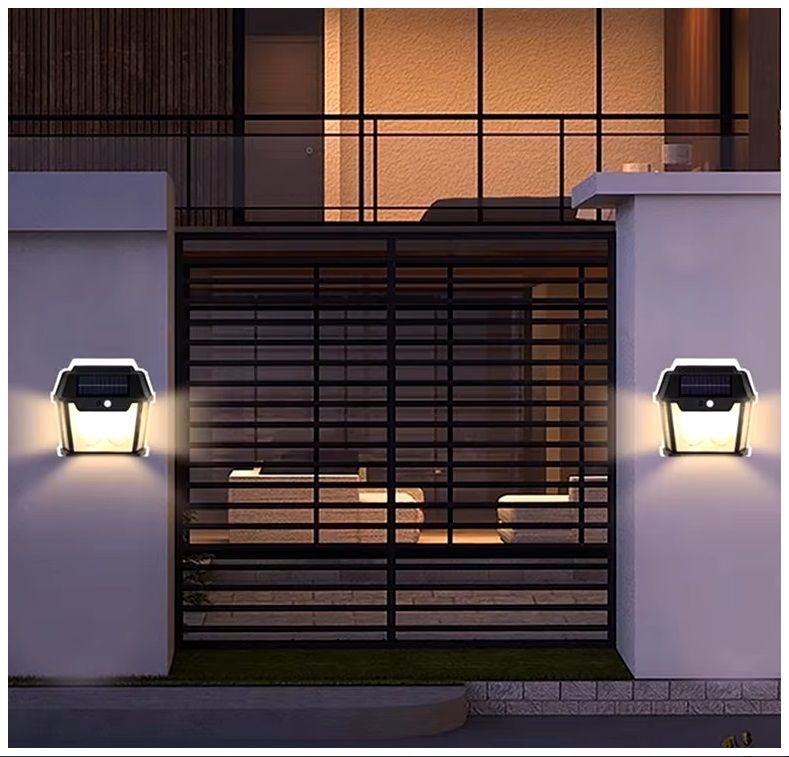 Lámpara Pared Solar Sensor de Movimiento Resistente al Agua Luz LED-2