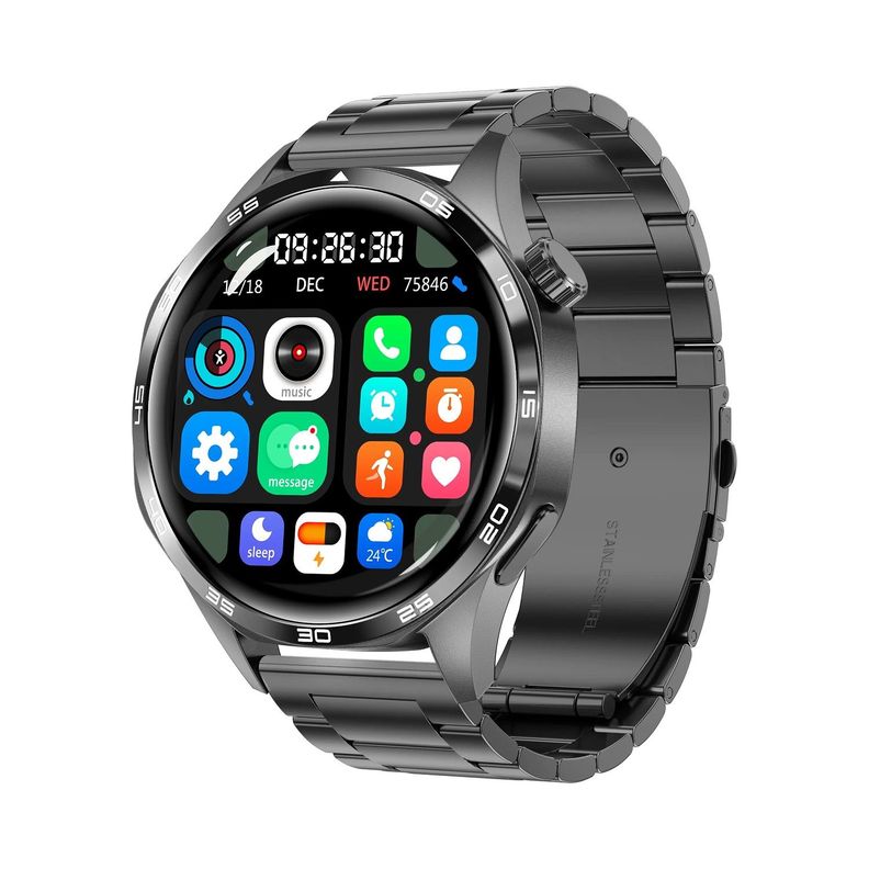 Smartwatch GT5 PRO Correa Metálica Monitor de Salud 247 IP67 BT-0