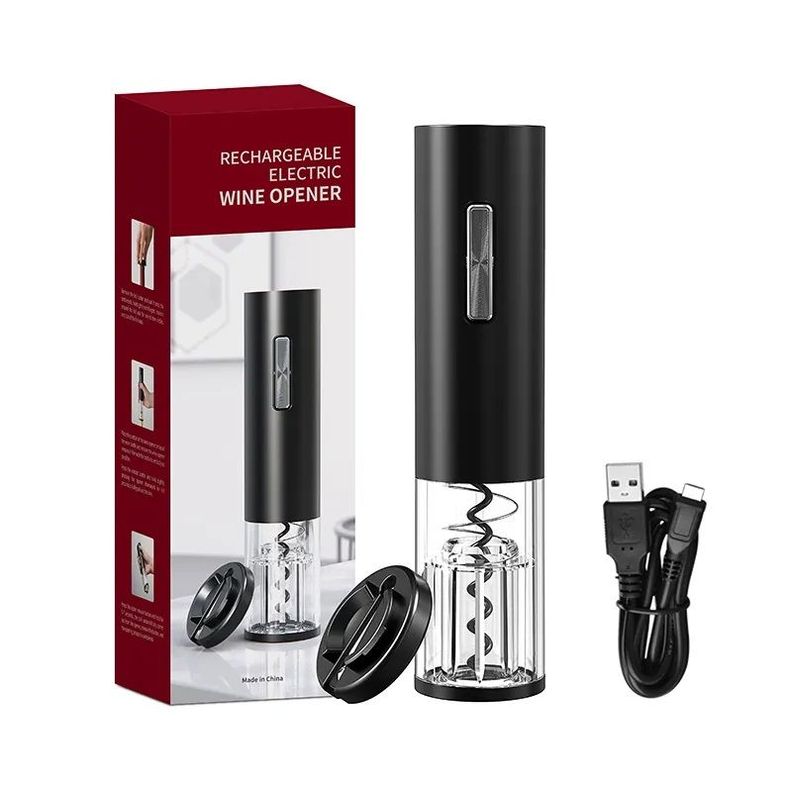 Sacacorchos Eléctrico Destapador de vino Automático Recargable USB-1
