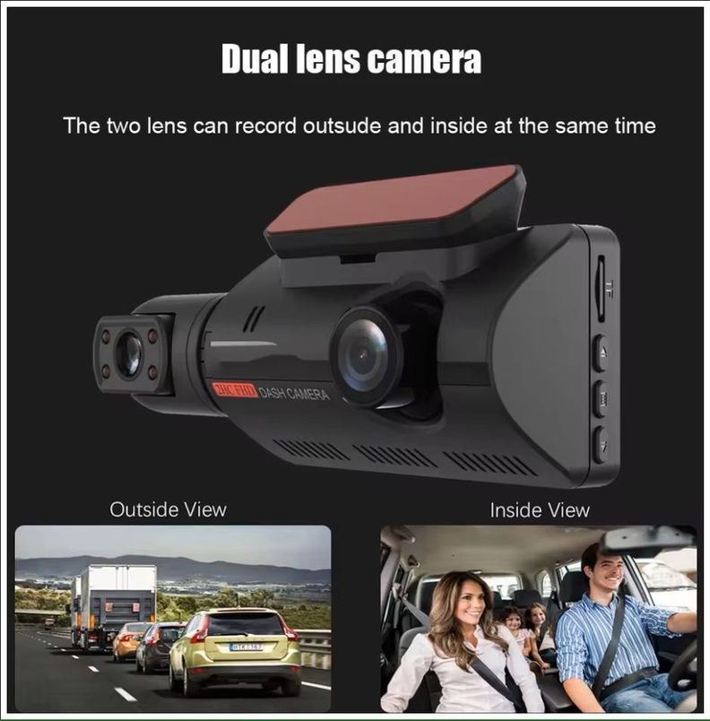 Dash Cam Modelo A68 Cámara Dual 1080P Amplio Ángulo de 150° Grabación Continua-1