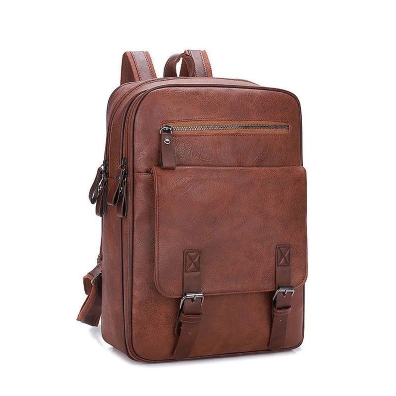 MOVAC Mochila Bolso Elite De Cuero Pu Gran Capacidad Impermeable-2